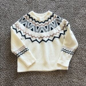 Altar’d StateCozy Cream Patterned Sweater